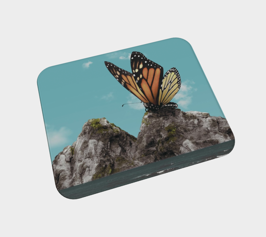 beach with butterfly